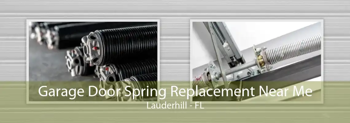 Garage Door Spring Replacement Near Me Lauderhill - FL