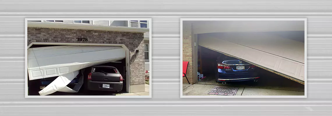 Repair Commercial Garage Door Got Hit By A Car in Lauderhill, Florida